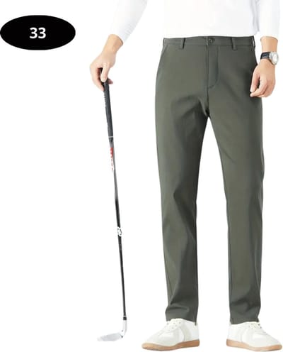 Bovista Golfbroek Heren - Golfkleding - Golfen - Golf Accessoires - Nette Pantalon - Leger Groen M/L - Maat 48/50