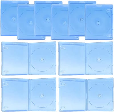 10 Stuks Draagbare Cd-doosjes en Dvd-houders - Kunststof Hoezen voor Cd Opslag en Organisatie