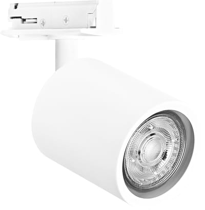 OSRAM TRACKLIGHT railsysteem mini-armatuurkop, zwart, met GU10-voet, kan worden uitgerust met een normale of slimme lamp, slim, WiFi, loft-achtig ontwerp, IP20-bescherming