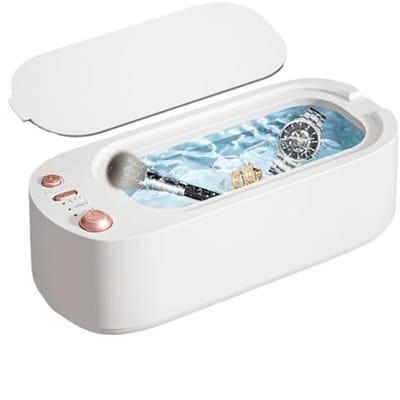 longziming -Mini ultrasoon reiniger - Sieraden Reiniger - Eenvoudige Ultrasoon Reinigingsapparaat - Ultrasoon Reiniger 45.000 Hz - 360° Diepgaande Reiniging voor Brillen - Sieraden & Meer