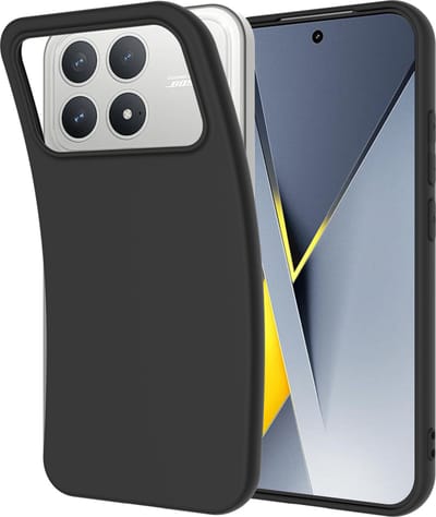 Cazy hoesje geschikt voor Xiaomi Poco F8 Pro Hoesje Siliconen - Flexibele Case - Zwart