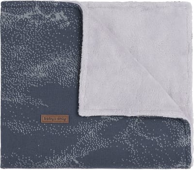 Baby's Only Gebreide wiegdeken teddy - Baby deken Marble - Granit/Grijs