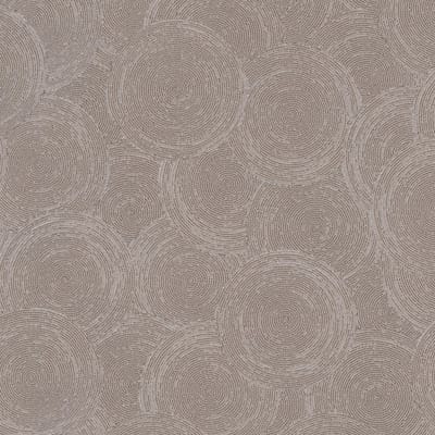 Structuur behang Profhome 790932-GU vliesbehang gestructureerd met geometrische vormen en metalen accenten bruin beige parelmoer-goud 5,33 m2
