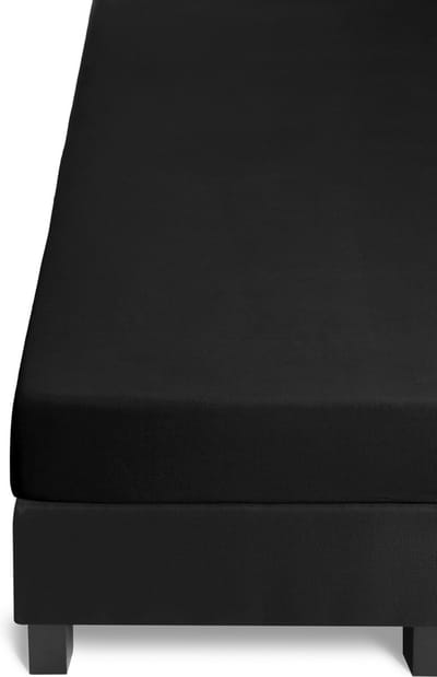 Riviera Maison Topper Hoeslaken - Jersey Lycra - 80/90x200/220 cm - Noir
