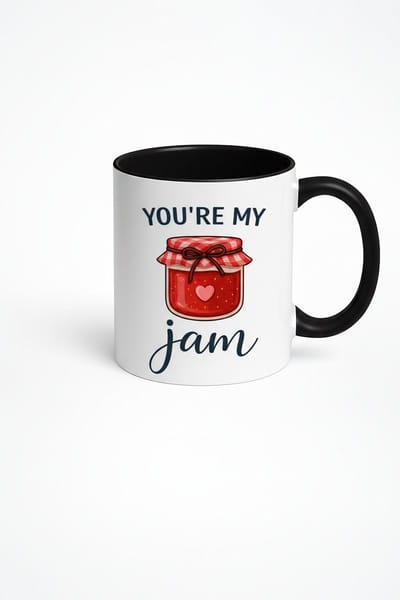 You're My Jam Mok - Liefdevolle Romantische Koffiebeker met Jam Pot Design - Uniek Cadeau