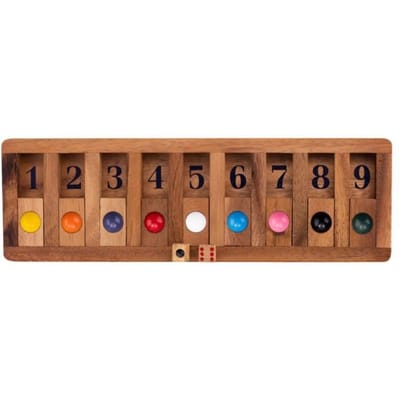 Engelhart- Shut the number - Jeu de Trac jeu de café - jeu de famille - jeu en bois écologique à partir de 6 ans