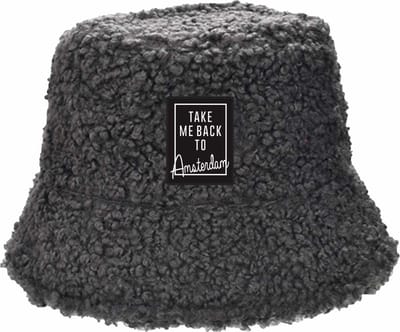 Robin Ruth - Bucket hat teddy - Amsterdam - Grijs