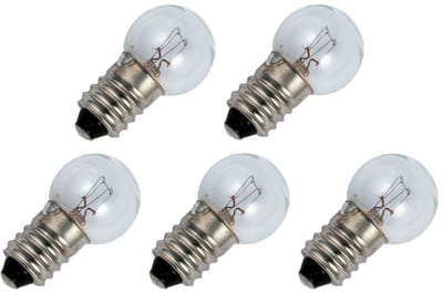 Signaallamp E10 24V 3W - 125 mAh - 5 stuks - G15 Gloeilamp Ø15mm - 29mm - 2500K - Dimbaar