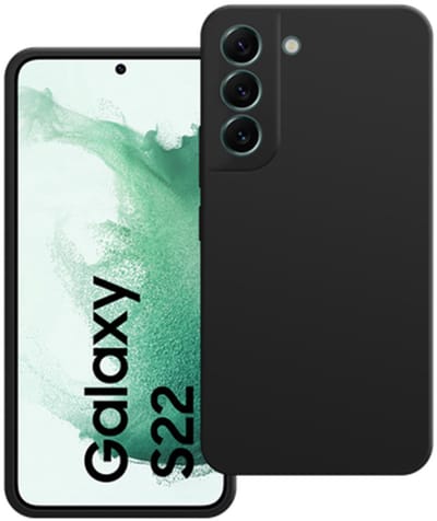 Just in Case hoesje geschikt voor Samsung Galaxy S22 Hoesje - Color Backcover - Zwart