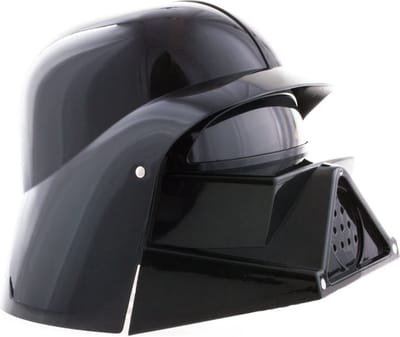 Funny Fashion Space helm in het zwart - Zwarte vader - Sterren wars - Carnaval verkleed helmen