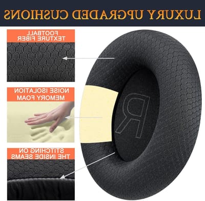 Vervangende oorkussens voor Razer Kraken gaming headsets, geluidsisolerende schuim en mesh stof, comfortabel en duurzaam