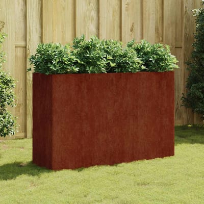 vidaXL - Plantenbak - verhoogd - 120x40x80 - cm - cortenstaal