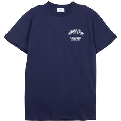 In Gold We Trust The Lines Teeblue Size: S | T-Shirts Outlet | Unisex | Blauw