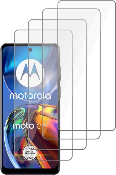Screenprotector geschikt voor Motorola Moto E32 / E32s - Gehard Glas Beschermglas Tempered Glass Screen Protector - 4 Stuks