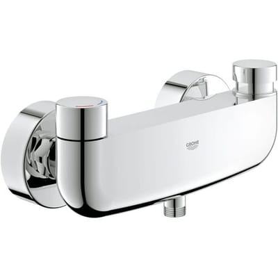 Grohe Eurosmart Cosmopolitan T Zelfsluitende douchekraan met menging en instelbare temperatuurbegrenzer Chroom, 36320000