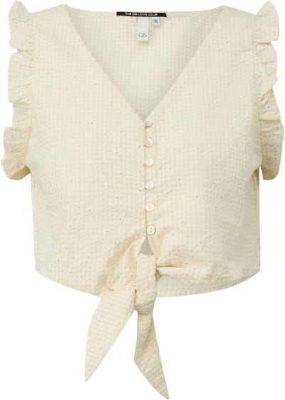 Korte geruite blouse dames QS Vichy