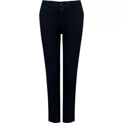 Kariban Chinobroek voor meisjes K7006 - Dark Navy - 10 jaar