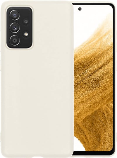 Hoesje - Geschikt voor Samsung Galaxy A53 - Sterk & Shockproof - Hoes Cover - Siliconen Case - Telefoonhoesjes - Wit