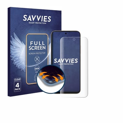 Savvies - Screenprotector voor Oppo A6t 4G - Folie Beschermfolie transparant volledig dekking 4 Stuks