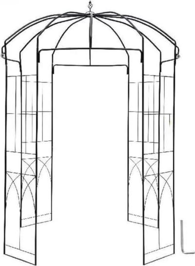 Buitenvogelkooi - Pergola - Tuinkooi - Zwart - 240 cm