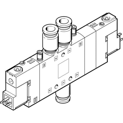 Festo 5/3 NC Lucht Magneetventiel QS-8 850L/Min - 170254
