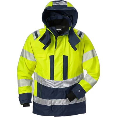 Fristads Hi Vis Airtech® Shelljack Dames Klasse 3 4518 Gtt - Hi-Vis geel/marineblauw - L