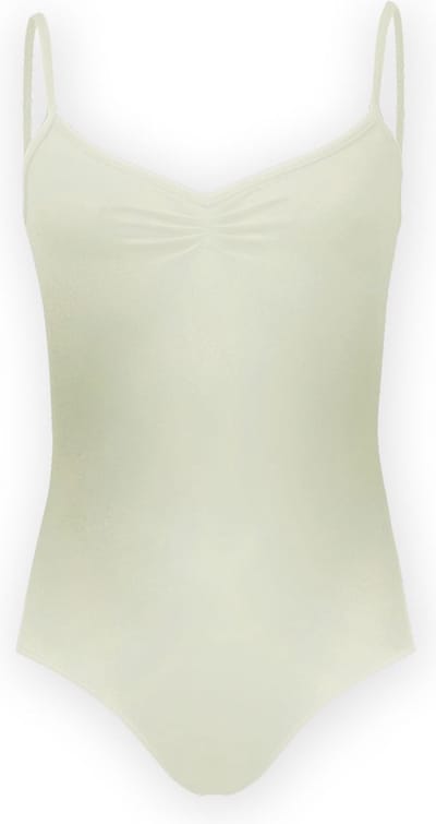 Dancer Dancewear® Klassiek balletpakje | Wit | "Odette" | Dames | Met spaghettibandjes | Maat S | Maat 34