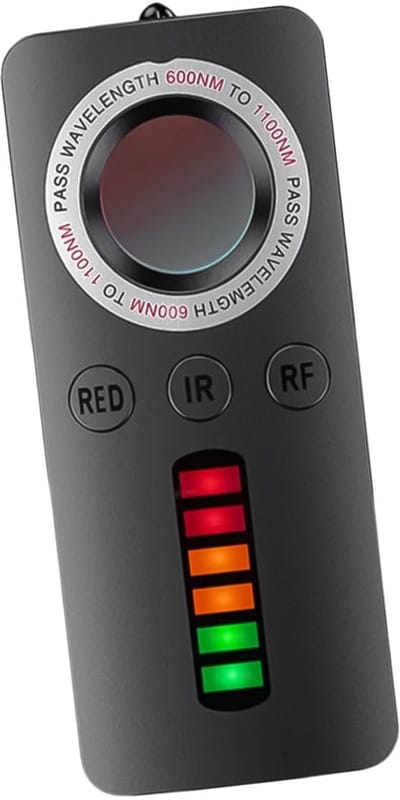 Dailygoody - Camera Detector - Draadloze Verborgen Apparaten Detector - Draagbaar en Effectief - Veiligheid - Slimme Anti-Spion Camera Detector - Gesc