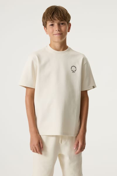 GARCIA Jongens Print T-shirt Wit Korte mouw