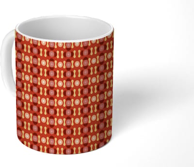 Mok - Koffiemok - Retro - Disco - Hippie - Multi - Mokken - 350 ML - Beker - Koffiemokken - Theemok