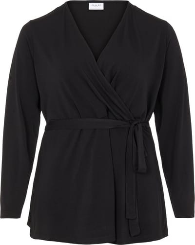 VIBORNEO L/S WRAP TOP/SU/CUR - NOOS