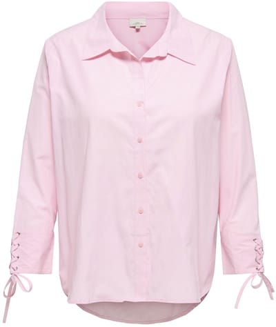 ONLY CARMAKOMA - CAROREGON ALVA L/S STRING SHIRT WVN Dames Blouse