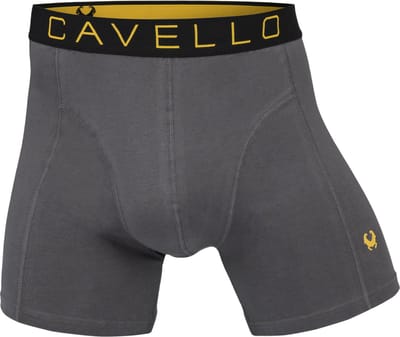 CAVELLO herenboxers 2-pack CB23005 - antraciet - maat S -