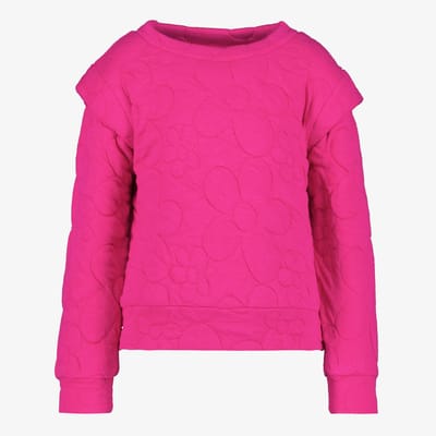 TwoDay meisjes sweater met bloemenpatroon roze - Maat 92