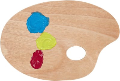 CHPN -Schilderpalet - Schilders palet - Paletje - 20/30CM - Verfpalet - Met gat voor duim - Schilderen - Verven - Kunst - Kunstenaar - Schildertools