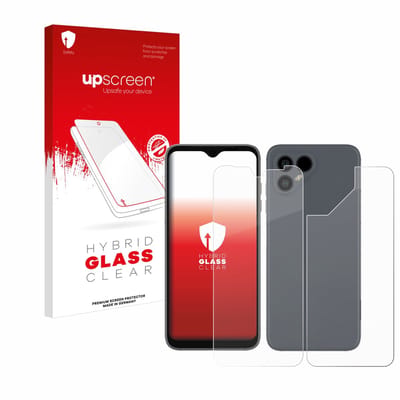upscreen - Screenprotector voor Fairphone 4 (Voor+Achter) - Folie Beschermfolie Beschermglas transparant