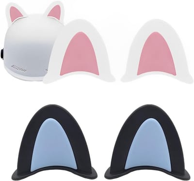 Decoratieve Helm Oren Set (2 Paar) - Universele Motorhelm Accessoires