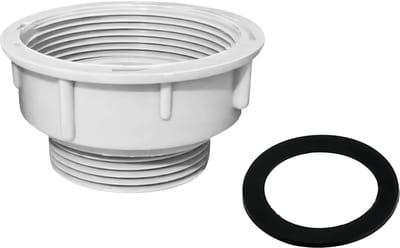 Dailygoods - Adapter voor Sifons - Verloopstuk voor Wastafel - Wit - 60 mm naar 47 mm - Eenvoudige installatie - Geschikt voor keuken en badkamer
