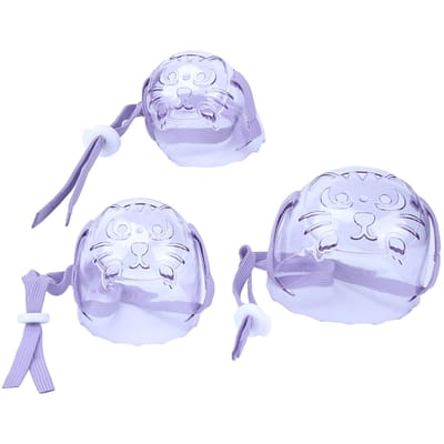 3pcs Muselière Chat Chien Anti-Morsure Cache-Bouche Chat Respirant Transparent Couvre-Visage Chat Chien white