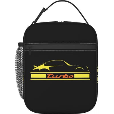 Turbo 911 Geïsoleerde Lunchtas voor Dames Kinderen Draagbare Voedseldozen Thermische Lunchbox Tote One Size black