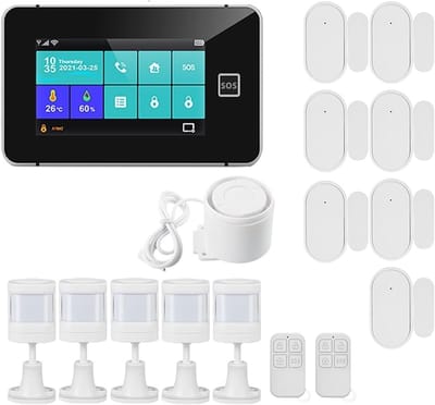 Alarmsysteem - Inbraaksysteem Smart Home - Huis Beveiligen - 4.3 Inch Touchscreen - 25 x 15 x 15 cm - Wit