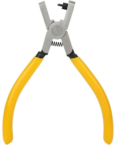 Gele Oogjes Hamer voor Leren Riemen - 1mm Gaatjes Pons Gereedschap voor Handwerk en Reparatie van Leren Accessoires