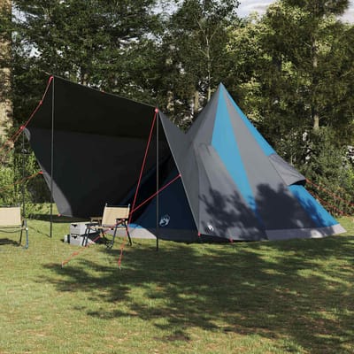 vidaXL - Tipi - Tent - met - dak - met - opslag - Blauw - 510 - x - 690 - x - 330 - cm - taft