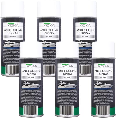 6x Antifouling Spray Zilver
