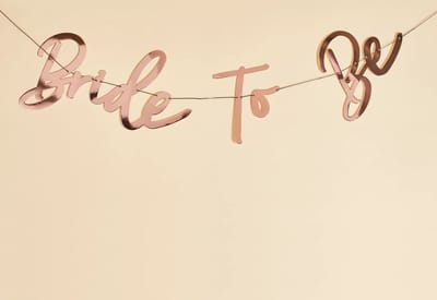 Bride to be' Rosé Goud - 2 Meter