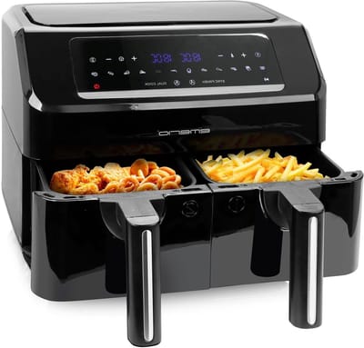 Dubbele Airfryer - Heteluchtfriteuse - Gezond Frituren - Sync Finish Functie - 72L (2x36L) - Zwart