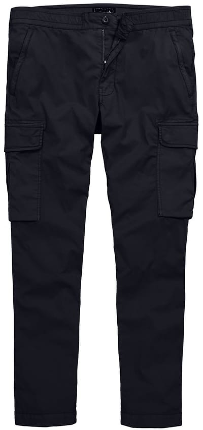 Men Plus - Heren - Cargo broek Buikfit ultralicht Straight Fit - Navy blauw - Maat 58