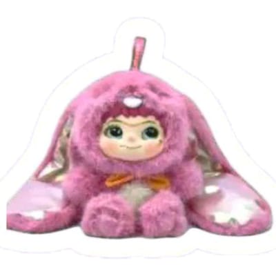 Wakuku V2 Série Renard et Lapin Trick Or Treat Poupée Vinyle Boîte Aveugle Sac Surprise Porte-clés Jouets Tendance Boîte Mystère Cadeaux pink