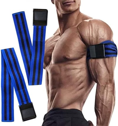 2 Stuks Occlusiebanden voor Bloedstroomrestrictie - Flexibele Elastische Bands voor Armen en Benen, Ideaal voor Spieropbouw en Fitness Training