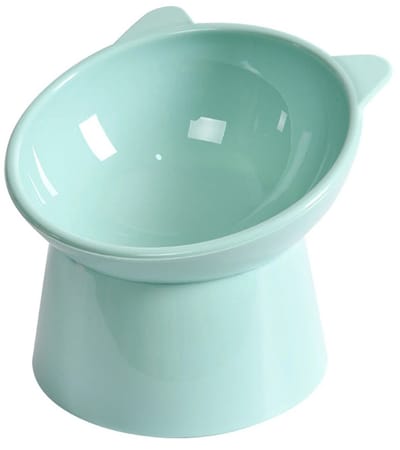 uJOY Voerbak kat - Ergonomisch verhoogd ontwerp - Snorhaarvriendelijk - Gekantelde kom - Antislip basis - Eenvoudig te reinigen